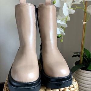 Chelsea Beige Ankle Boots for Women